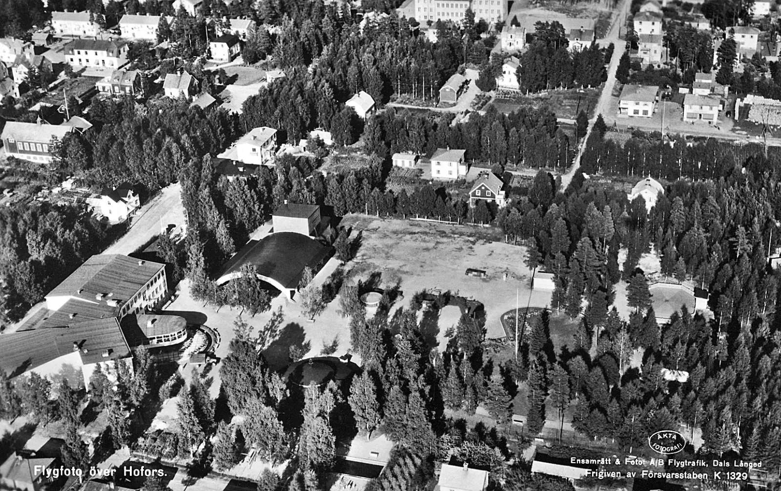 Flygfoto över Hofors